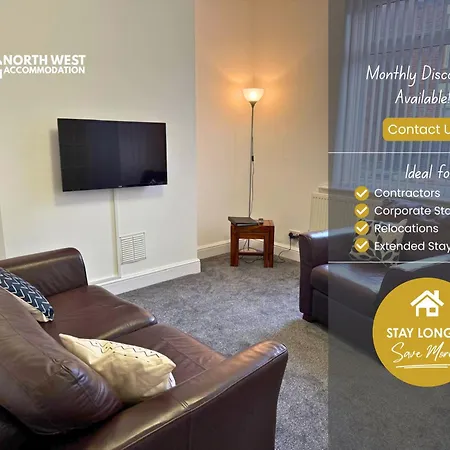Newly Refurbished 2-Bedroom Home In Manchester 10 Mins From City Centre With Free Wifi By North West Accommodation-2